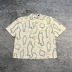 Vintage Ozoc Button Up Shirt Mens XL Hip-Hop Skater Oversized 2000s Y2K